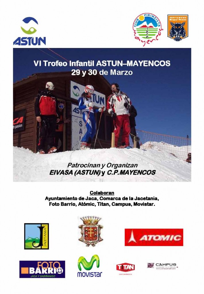 Cartel VI Trofeo Infantil Astún-Mayencos 2014